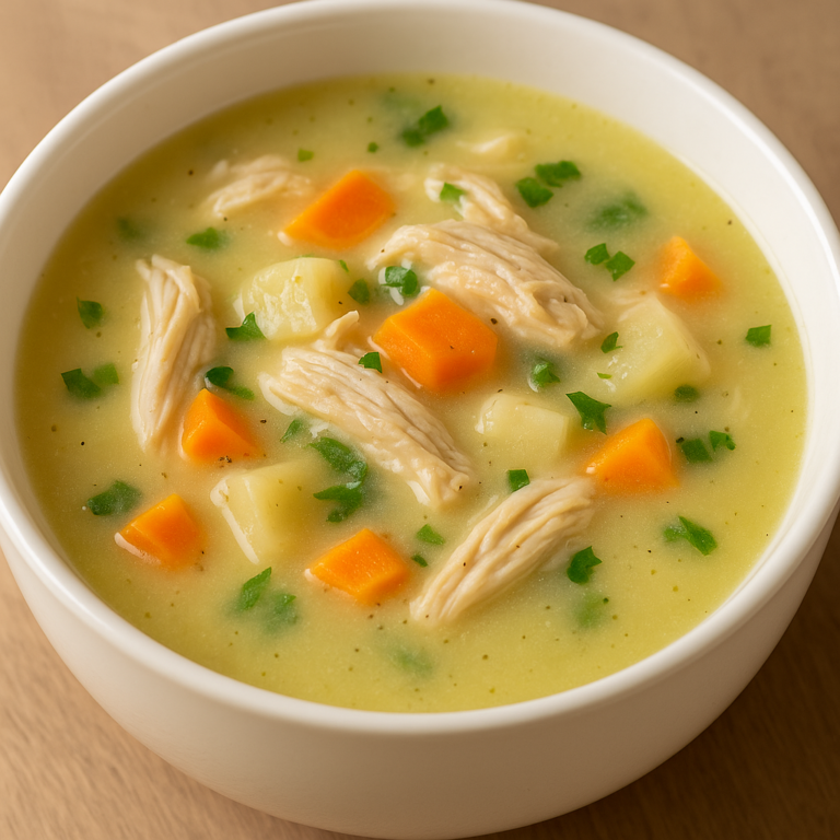 Kerevizli Sebzeli Terbiyeli Tavuk Suyu Corbasi