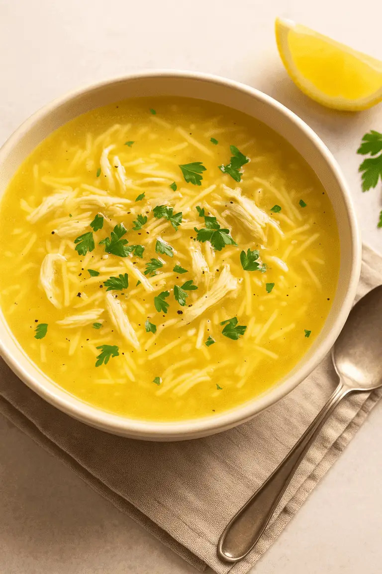 Sehriyeli Tavuk Suyu Corbasi