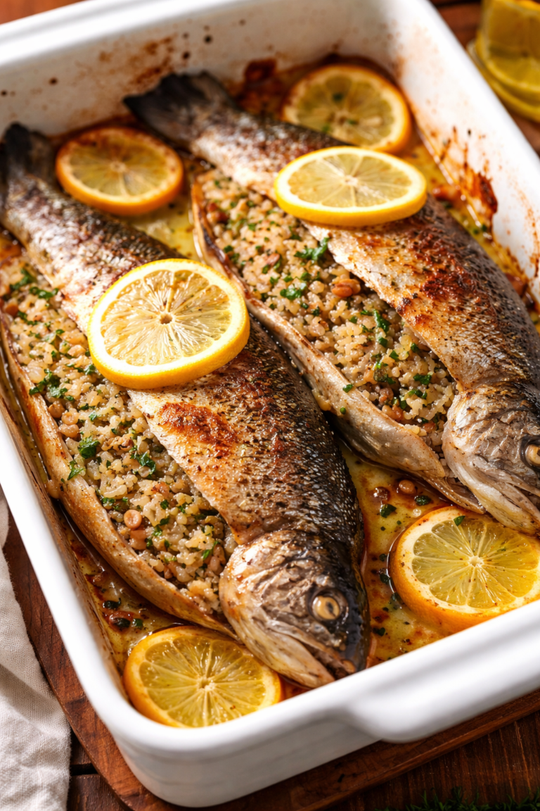 İÇ pilavlı alabalık