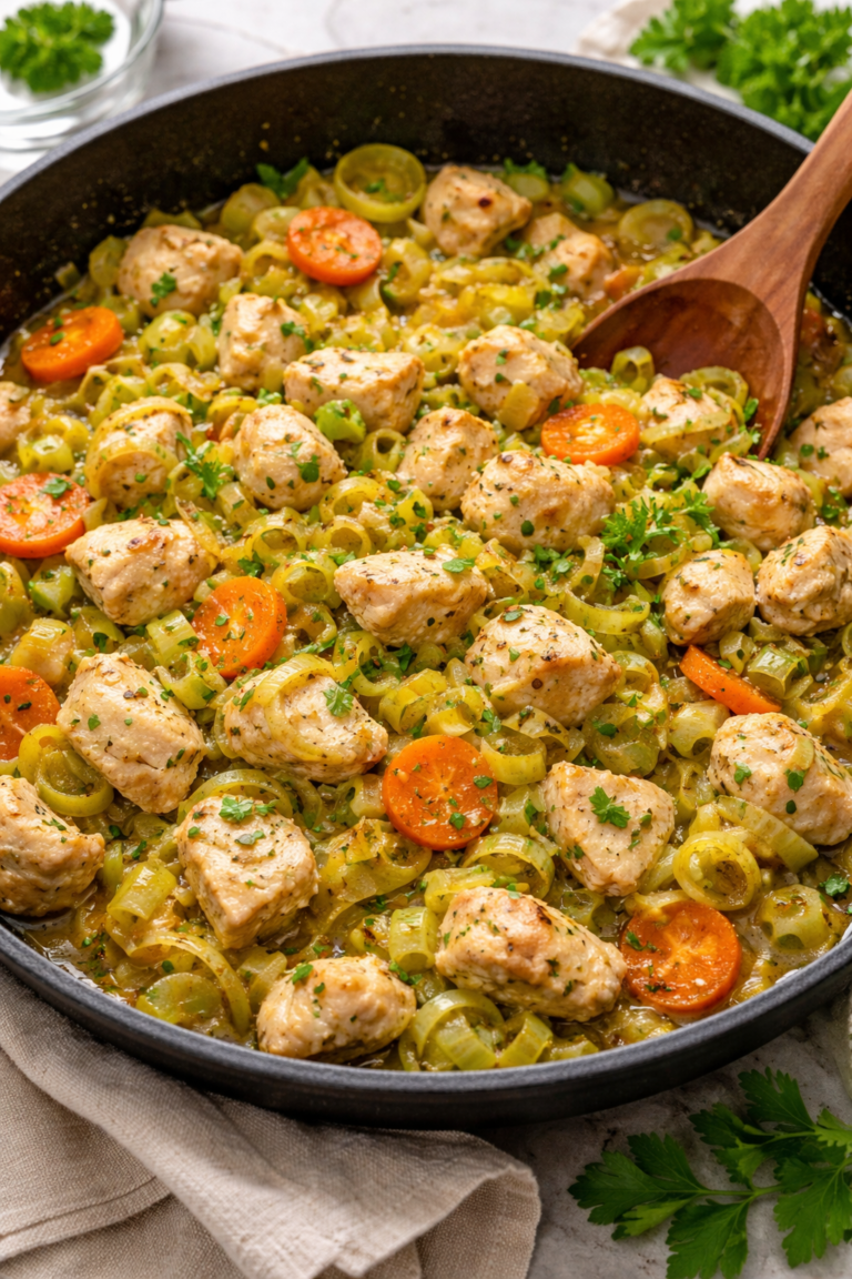 Pırasalı Tavuk SOte