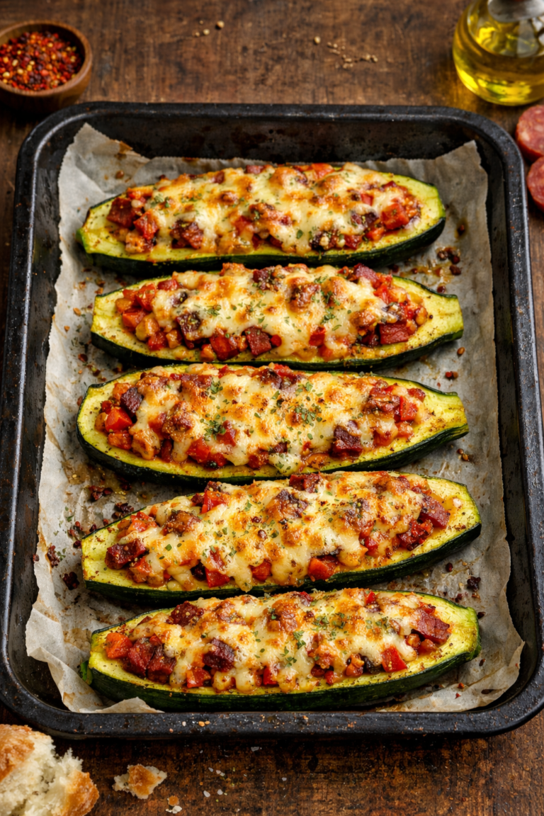 Sucuklu Peynirli Kabak