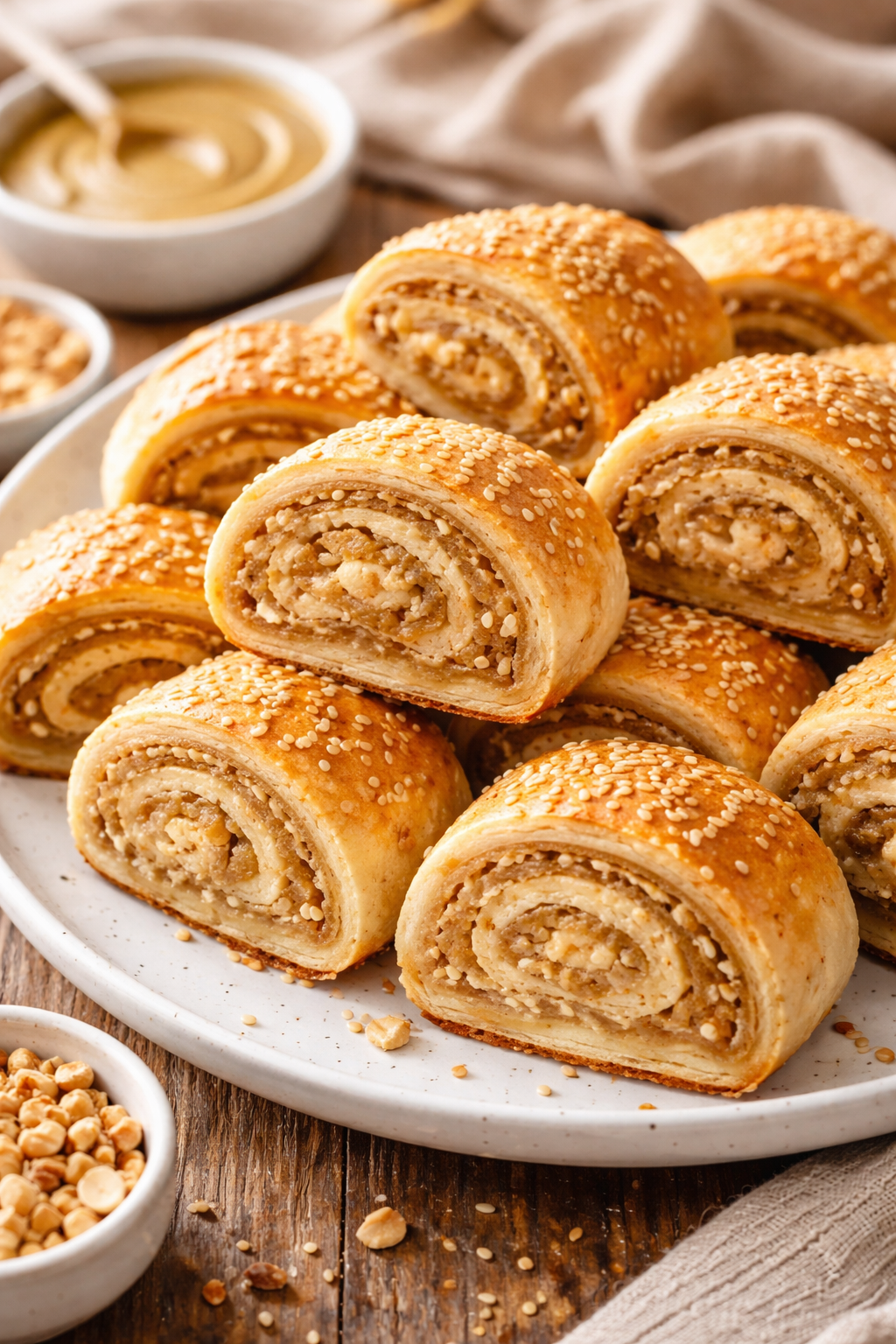 Tahinli Rulo Kurabiye