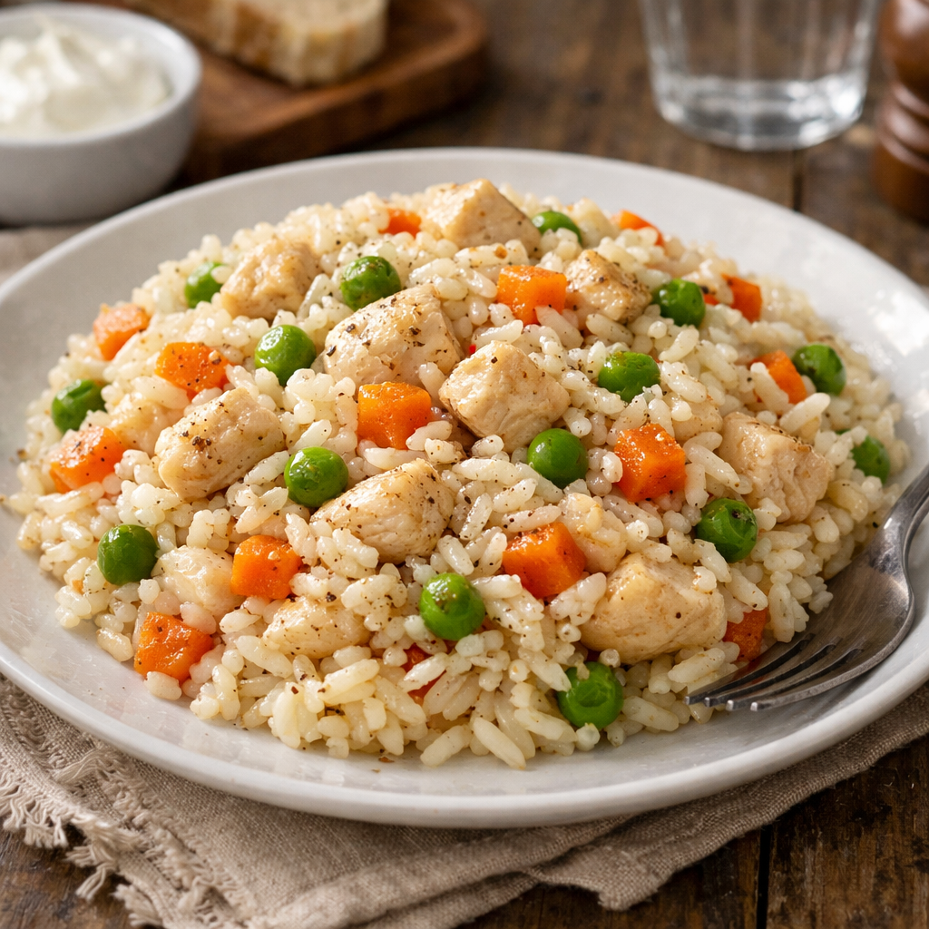 Tavuklu Sebzeli Pilav