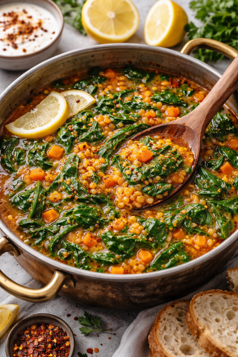 mercimekli ıspanak yemeği