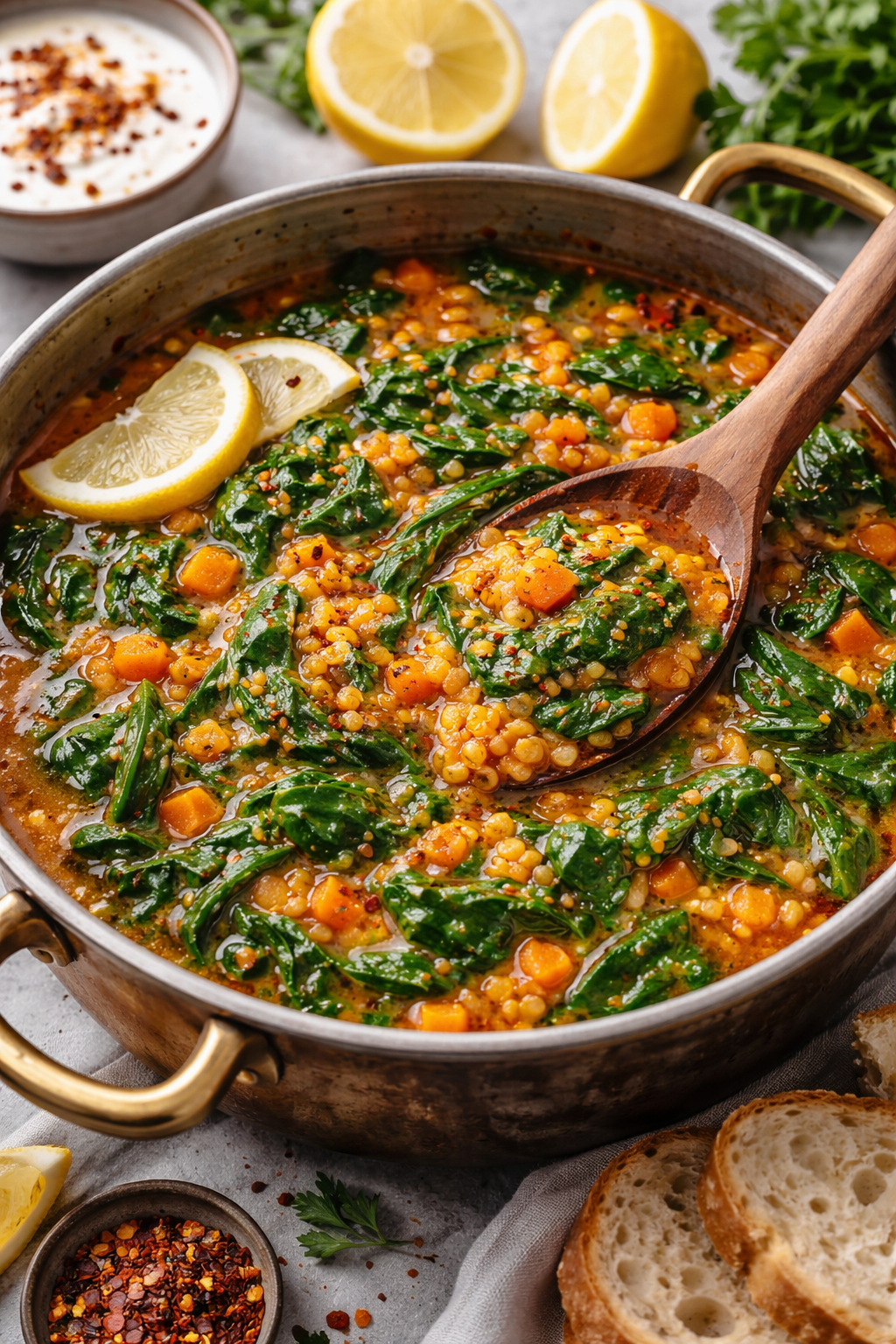 mercimekli ıspanak yemeği