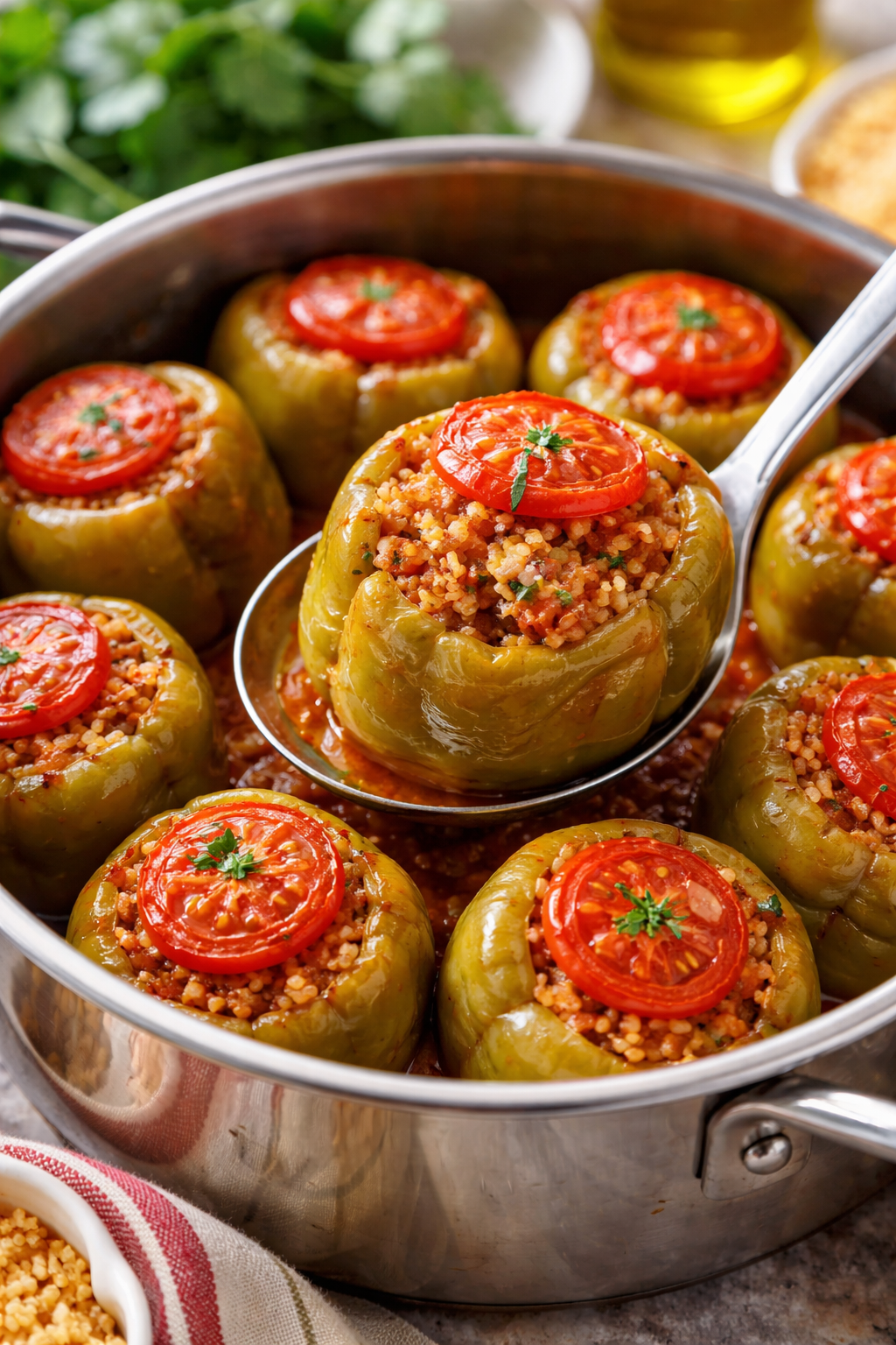 Başbaşı Bulgurlu Biber dolması