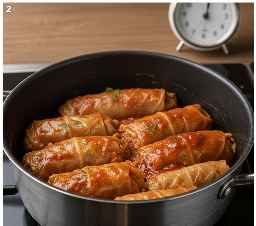 Salçalı Lahana Sarması