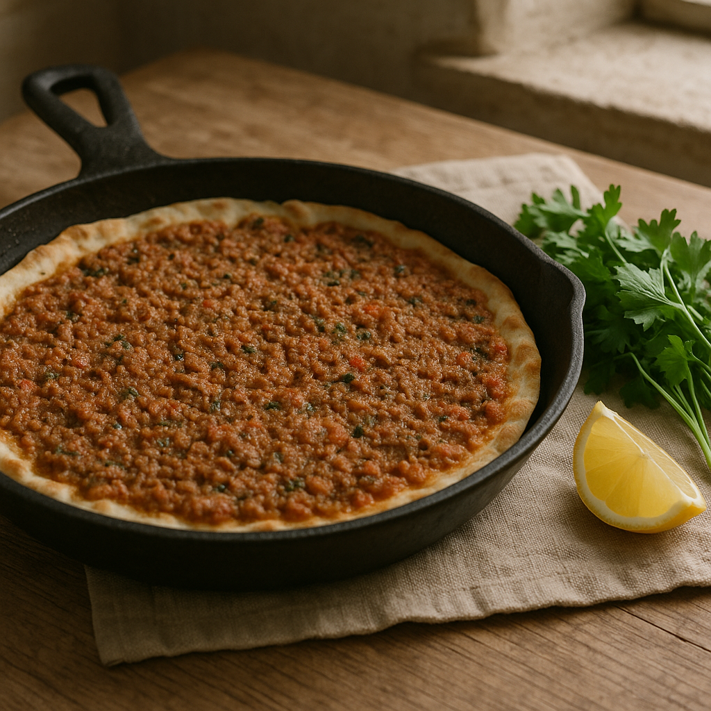 Tavada Lahmacun görseli